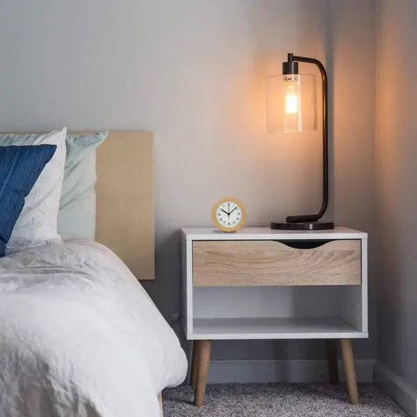 Tranquil Wood Alarm Clock – Soft Glow LED & Natural Finish