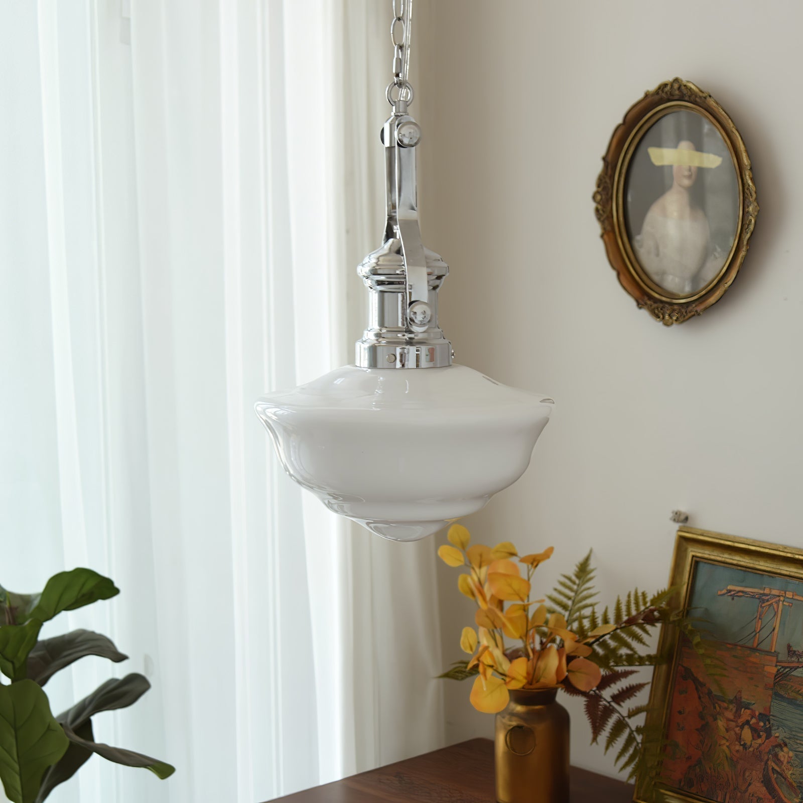 Rustic Charm Pendant Light with Artisan Glass Shades