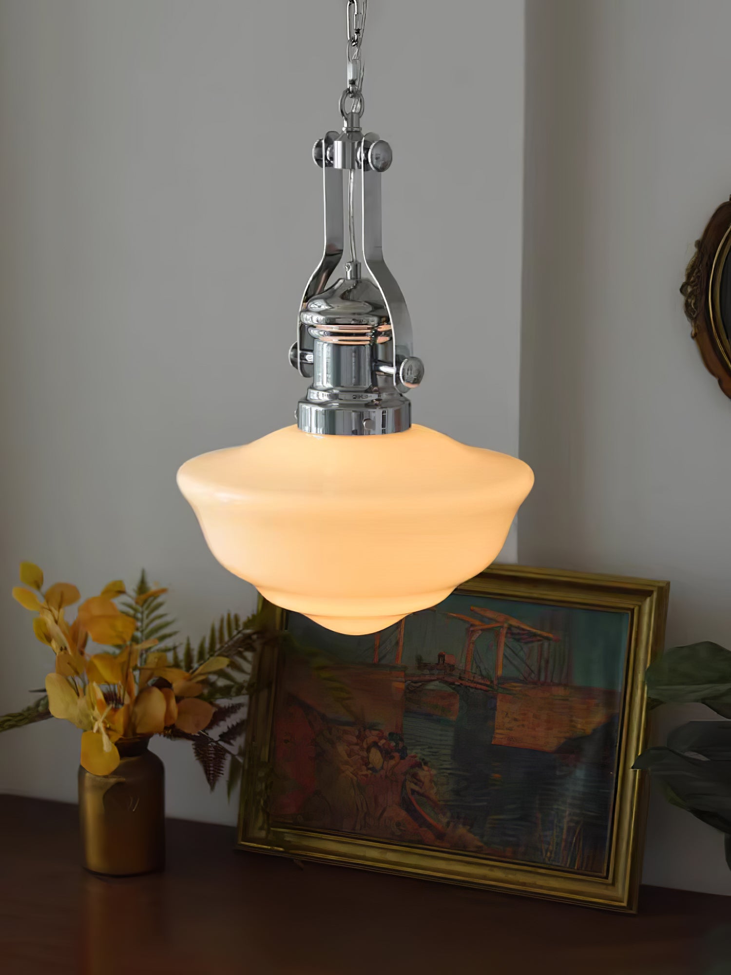 Rustic Charm Pendant Light with Artisan Glass Shades
