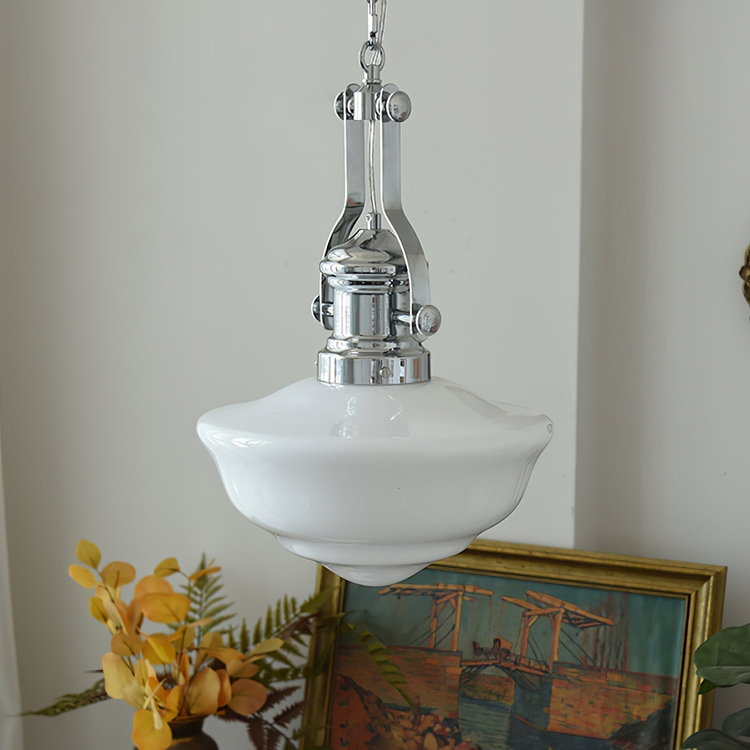 Rustic Charm Pendant Light with Artisan Glass Shades