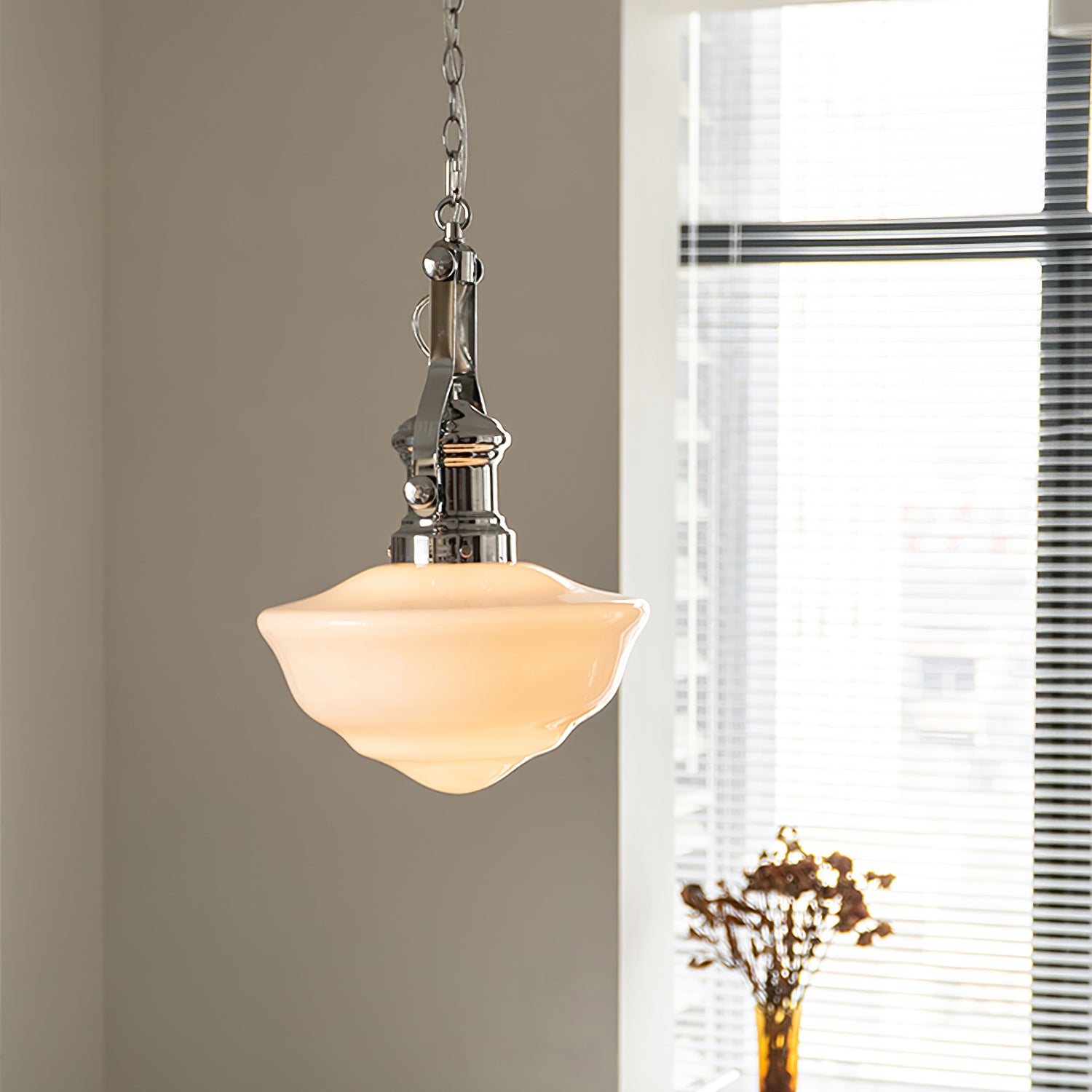 Rustic Charm Pendant Light with Artisan Glass Shades