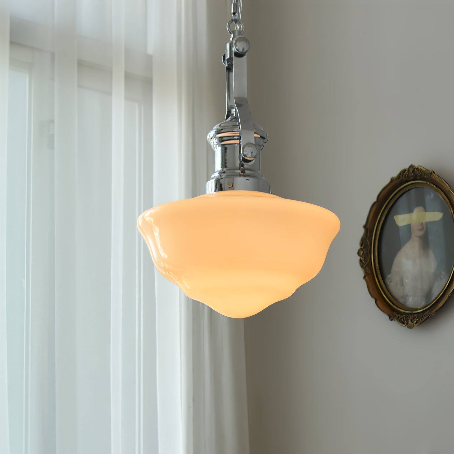 Rustic Charm Pendant Light with Artisan Glass Shades