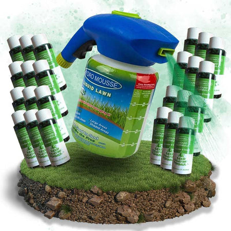Grass Seed Spray for Simple Lawn Restoration – Quick Hose Connection