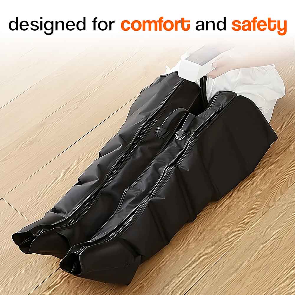 Air Compression Massager for Legs – 360° Therapy, 3 Settings, Timer
