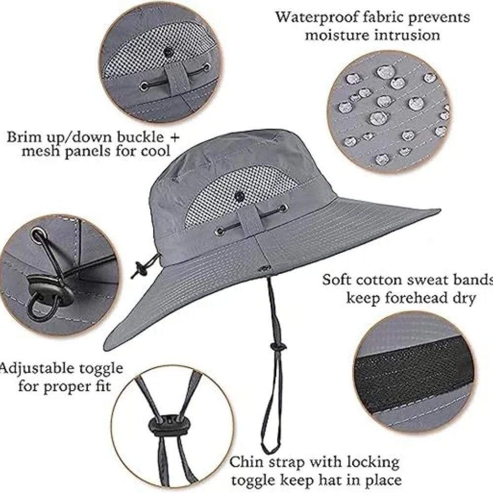 Men's Outdoor Sun Hat – Lightweight and Breathable for Travel and Hiking