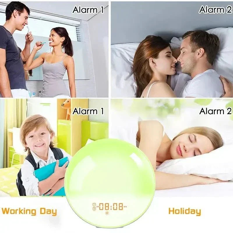 DawnHarmony Wake-Up Light with Nature Sounds