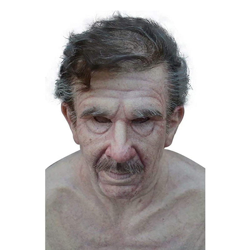 Realistic Old Man Latex Mask for Halloween and Cosplay – Comfortable Fit
