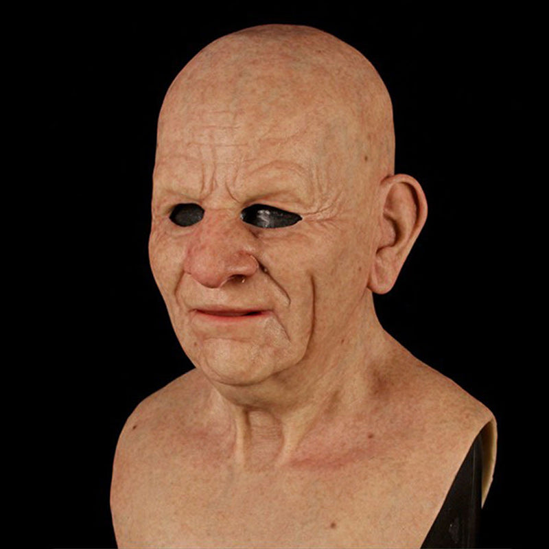 Realistic Old Man Latex Mask for Halloween and Cosplay – Comfortable Fit