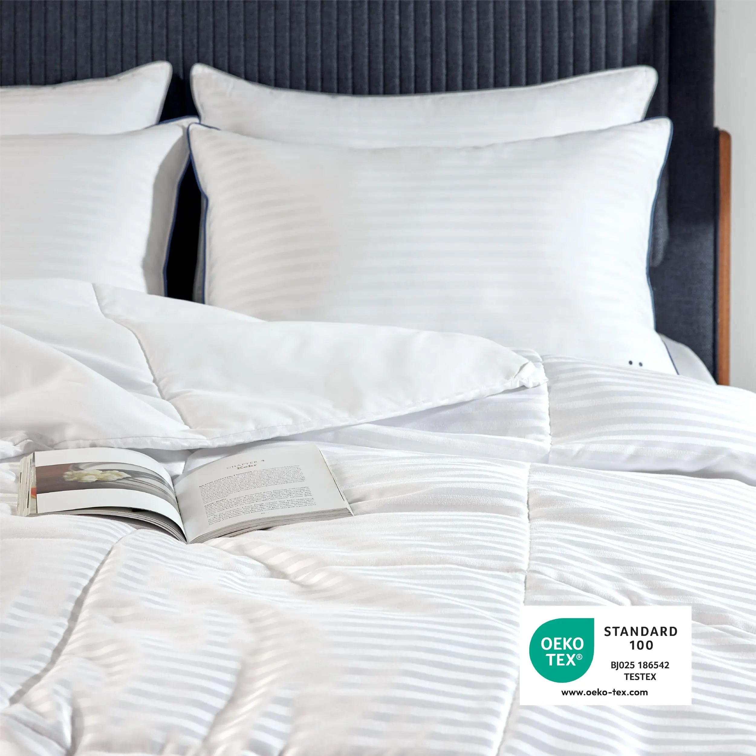 Quilted Summer Duvet Insert for Comfortable Sleep – Lightweight with 8 Tabs