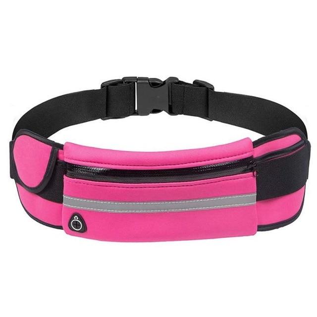 Water-Resistant Waist Bag with Adjustable Belt and Ample Storage for Active Use