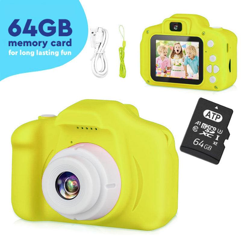 Dual Lens Kids Camera - 12MP, 1080P, Shockproof, 2" IPS Screen, 32GB, 3+ Years