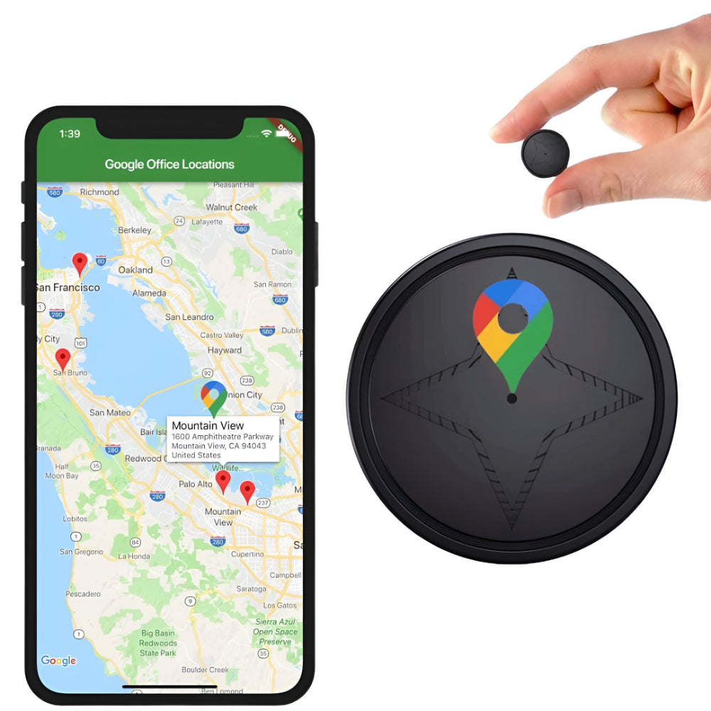 Smart Vehicle Tracker with Magnetic Mount for Easy Use