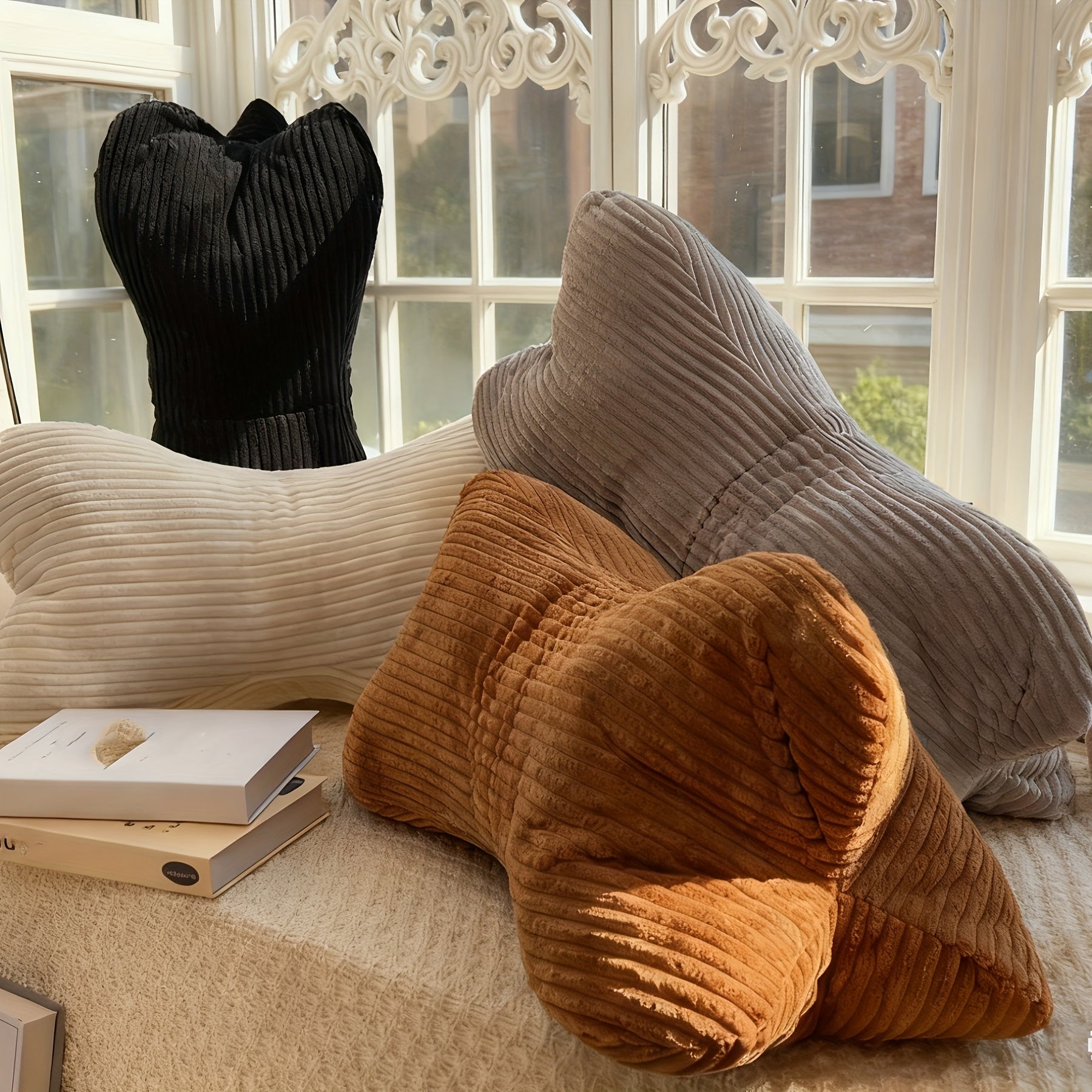 Bolster Cushion for Lounge Use | Supportive Backrest for Comfort | Soft Polyester Material