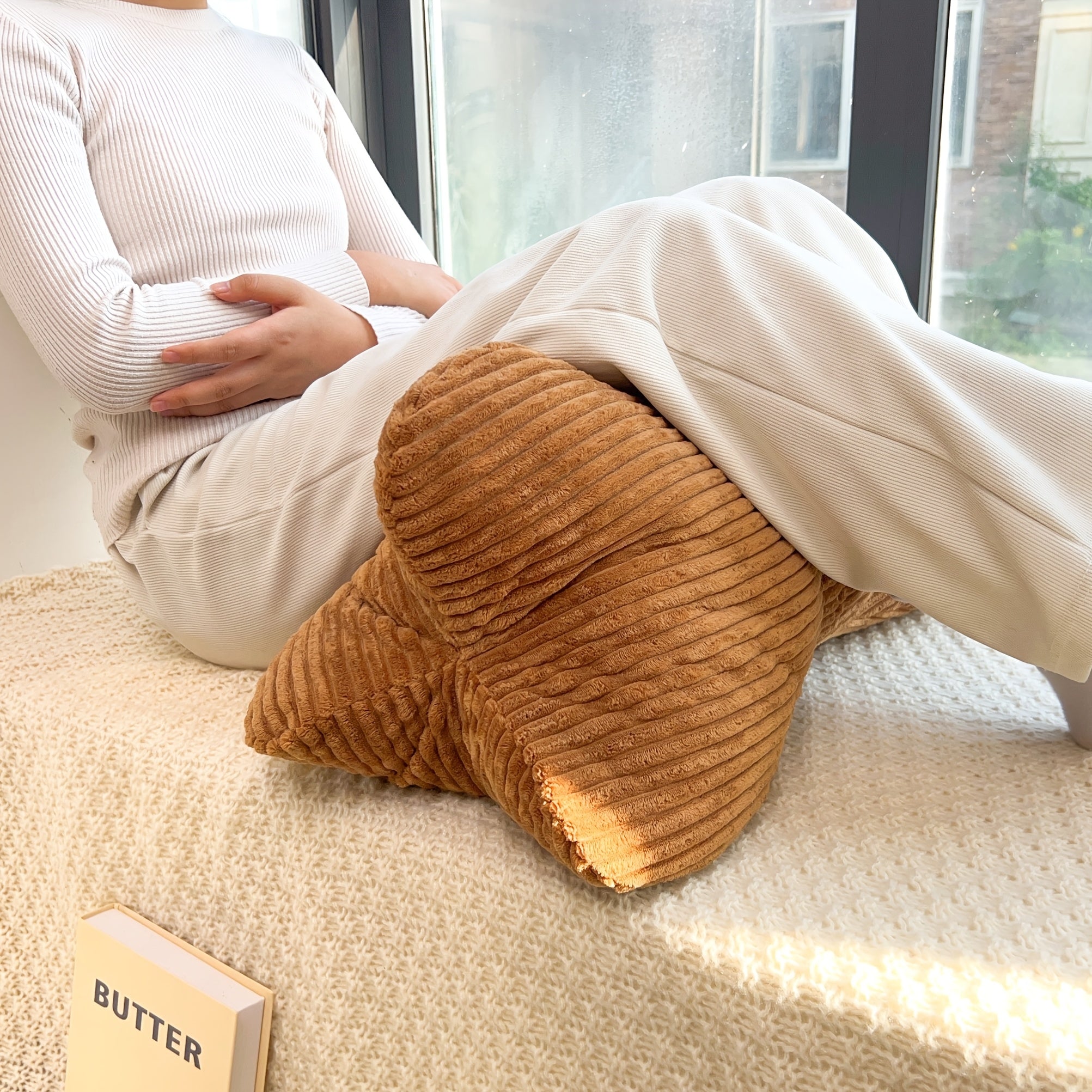 Bolster Cushion for Lounge Use | Supportive Backrest for Comfort | Soft Polyester Material