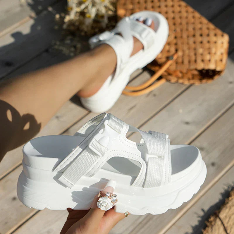 Orthopedic Sandals Women | Chunky Platform & Wedge Heel | Extra Soft Lining | Comfortable Fit