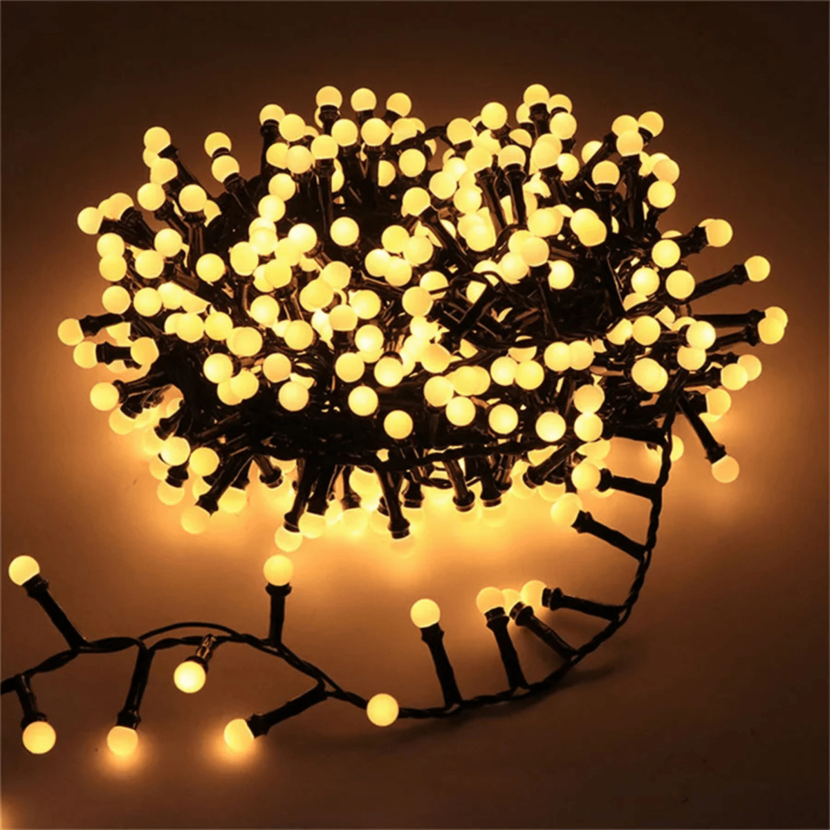 TwinkleGlow Waterproof LED String Lights with 8 Dynamic Modes