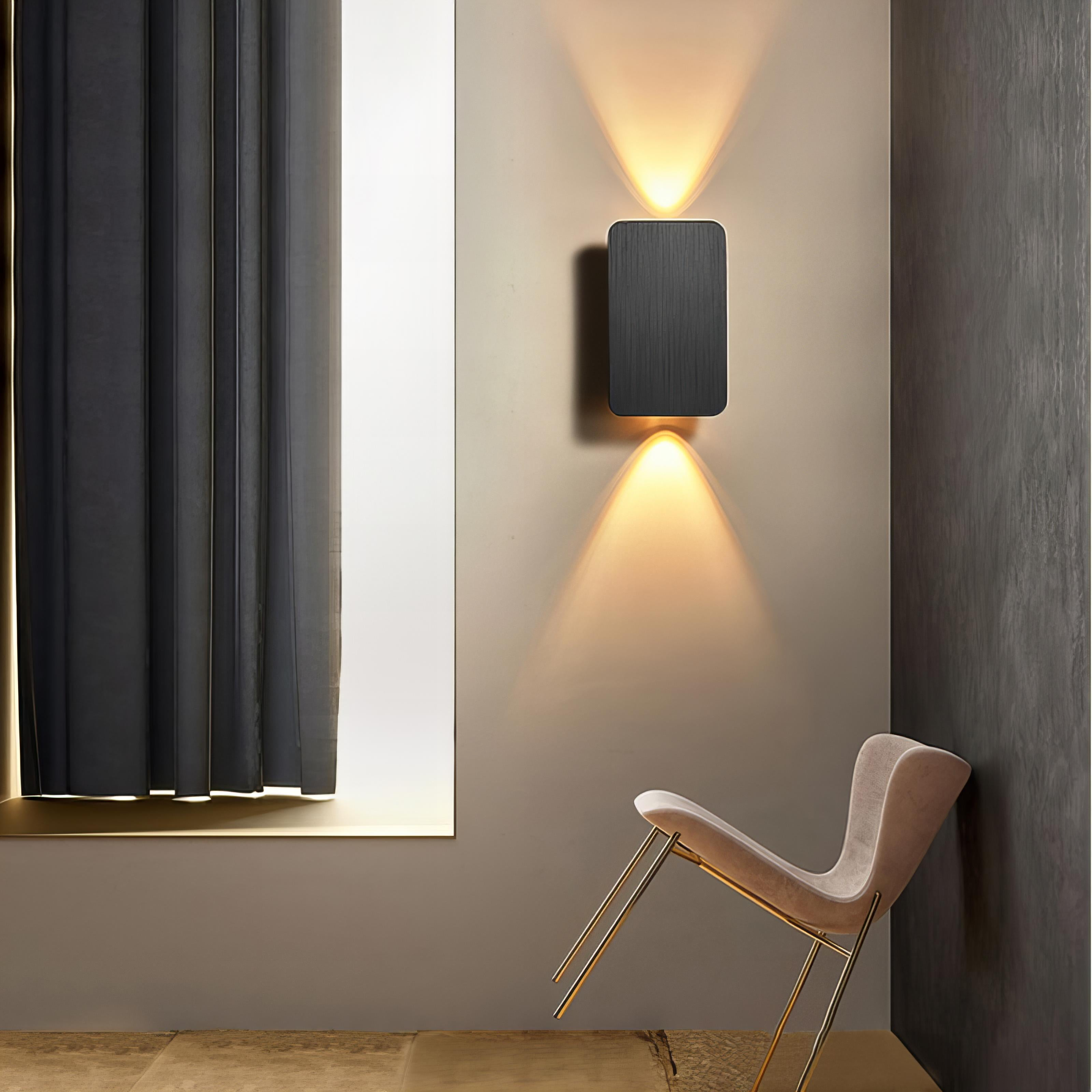 LED Wall Lamp | Dual Uplight and Downlight | High-Quality Wood | Energy-Efficient LED Lighting