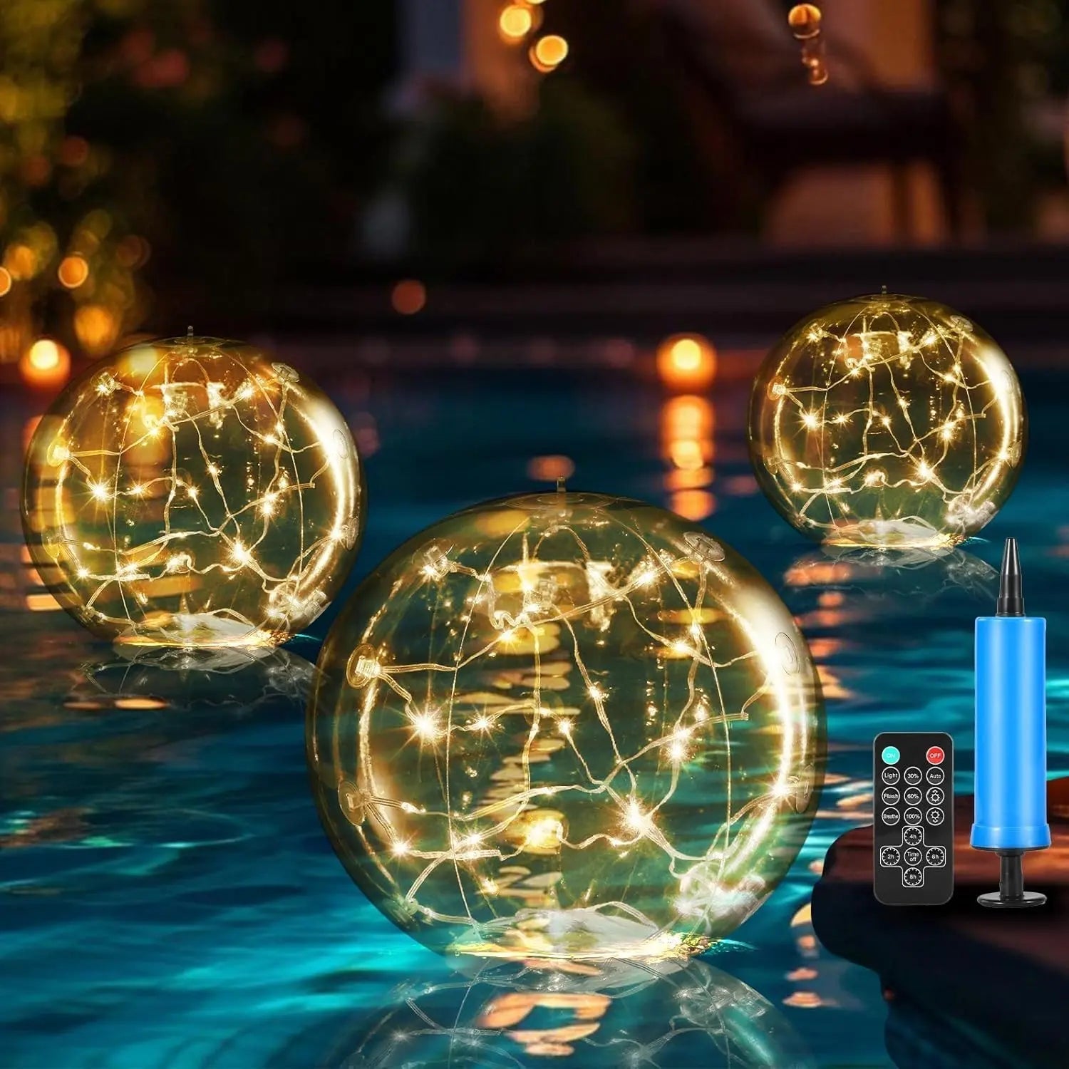 Solar Floating Pool Lights – Waterproof, Color Changing for Magical Nights