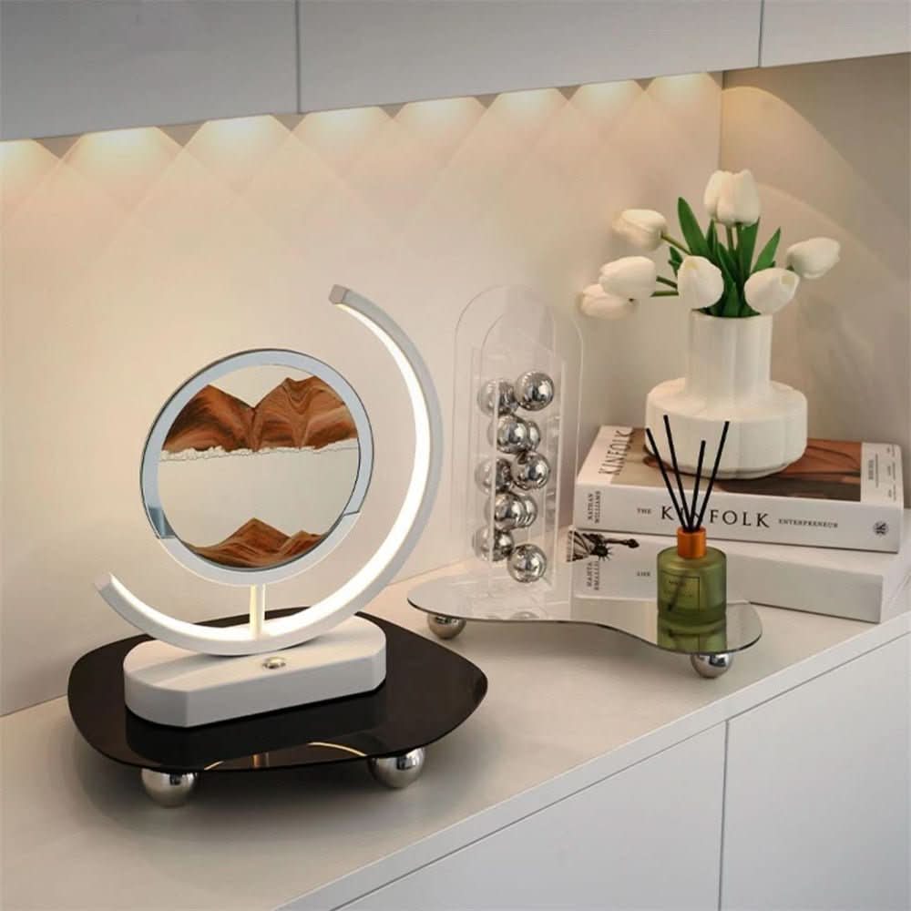 Serenity Sands 3D LED Table Lamp with USB Charging for Tranquil Vibes