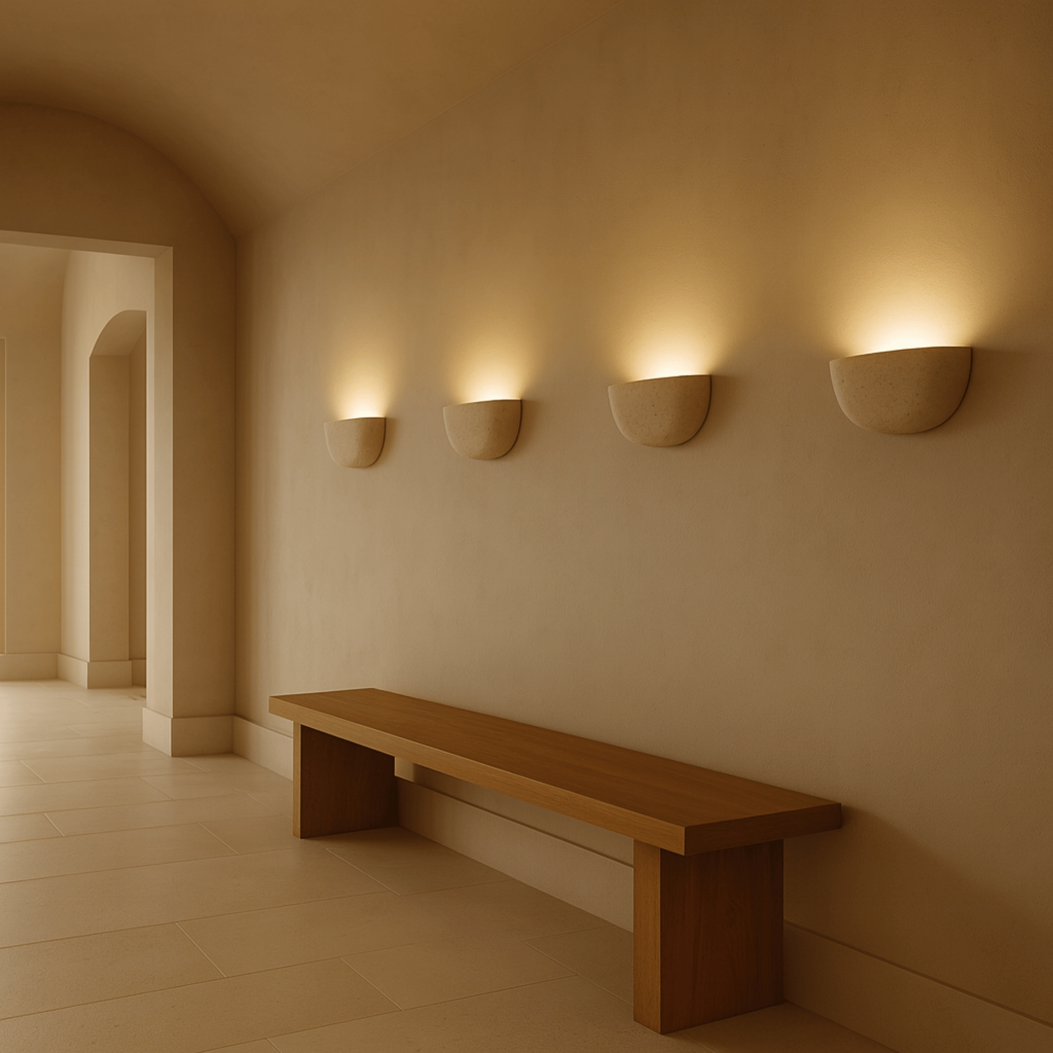 Wall Sconce in Travertine – Wabi-Sabi Inspired Lighting