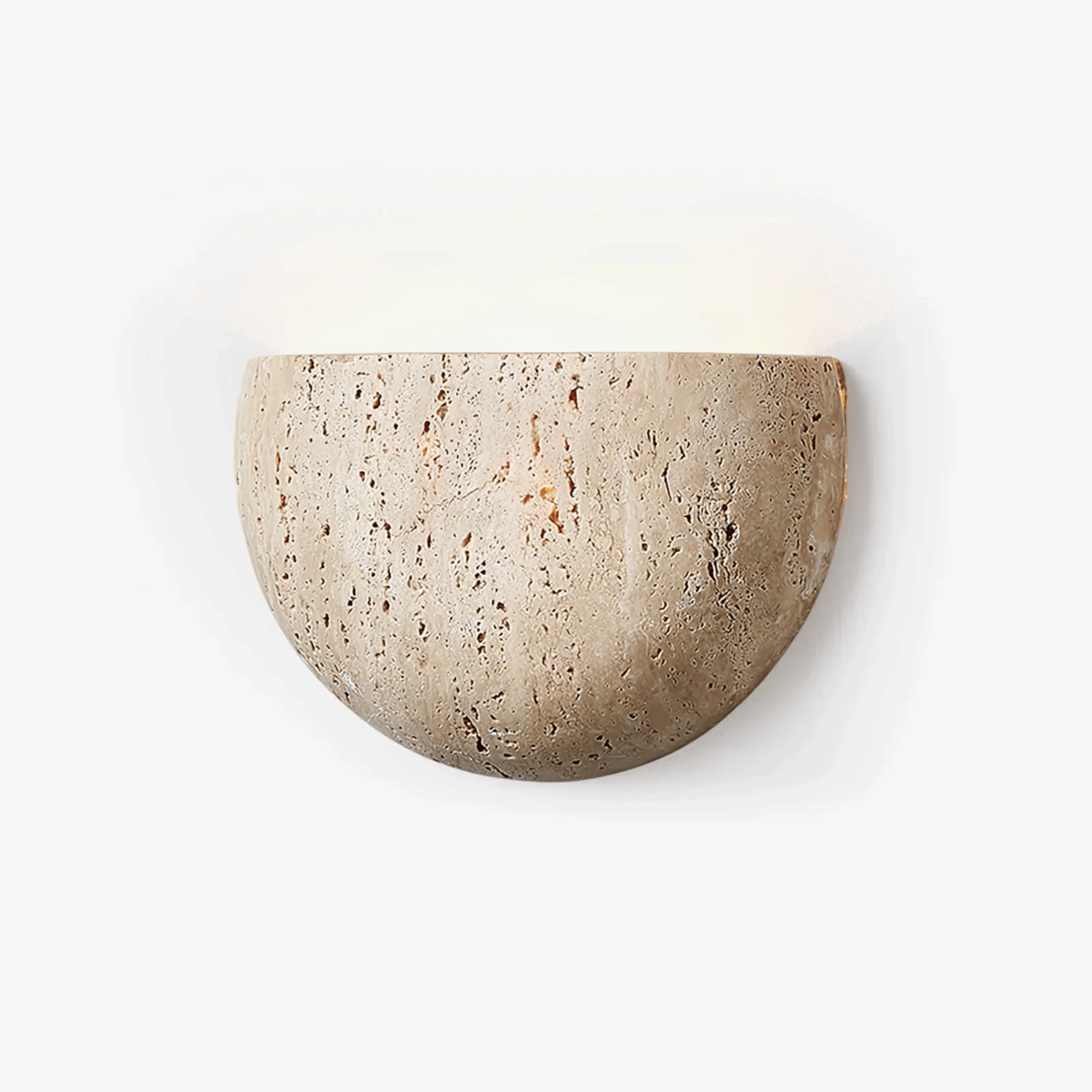 Wall Sconce in Travertine – Wabi-Sabi Inspired Lighting