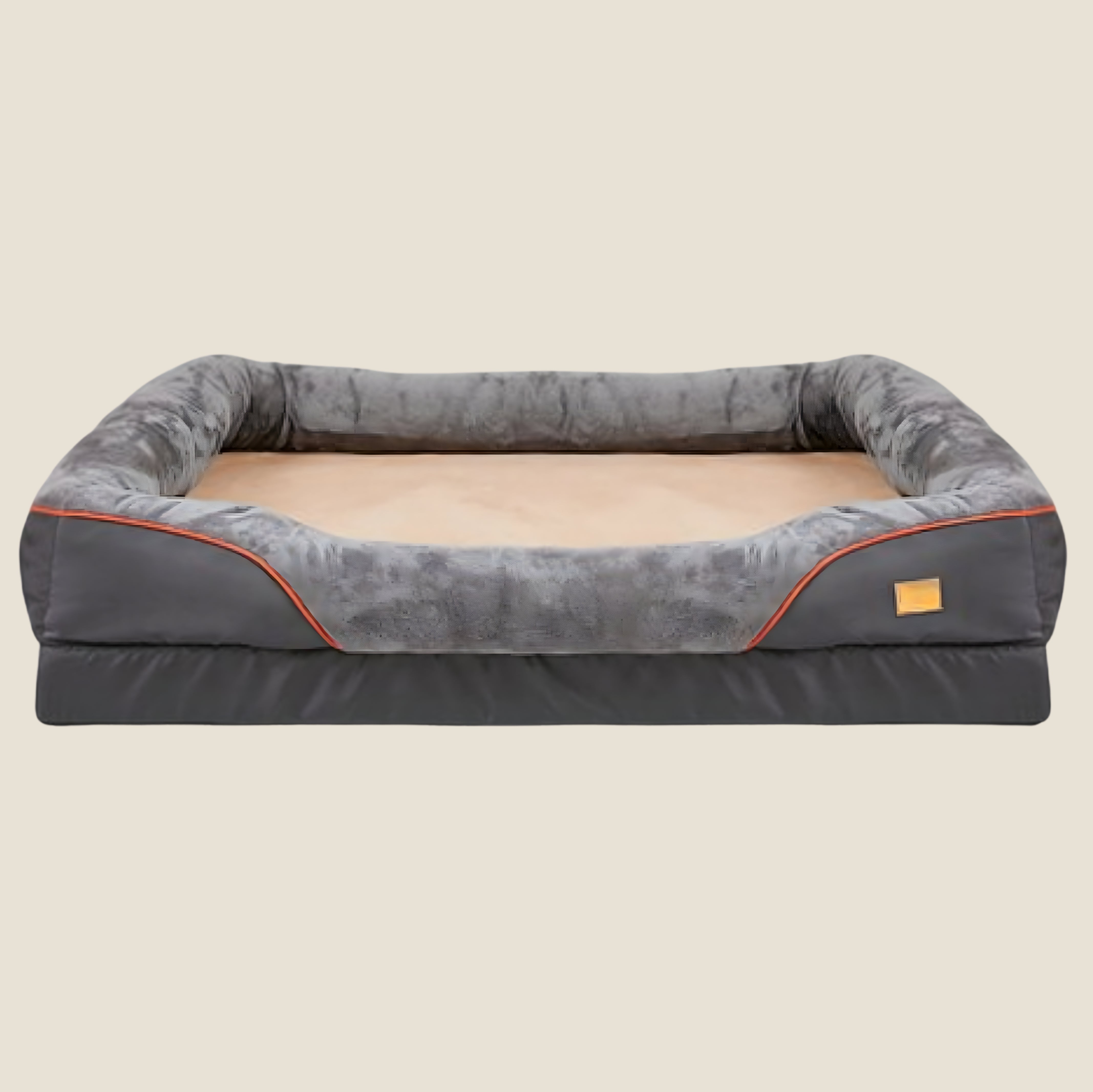 Memory Foam Dog Bed with Bolstered Edges | Waterproof & Non-Slip | 3 Sizes