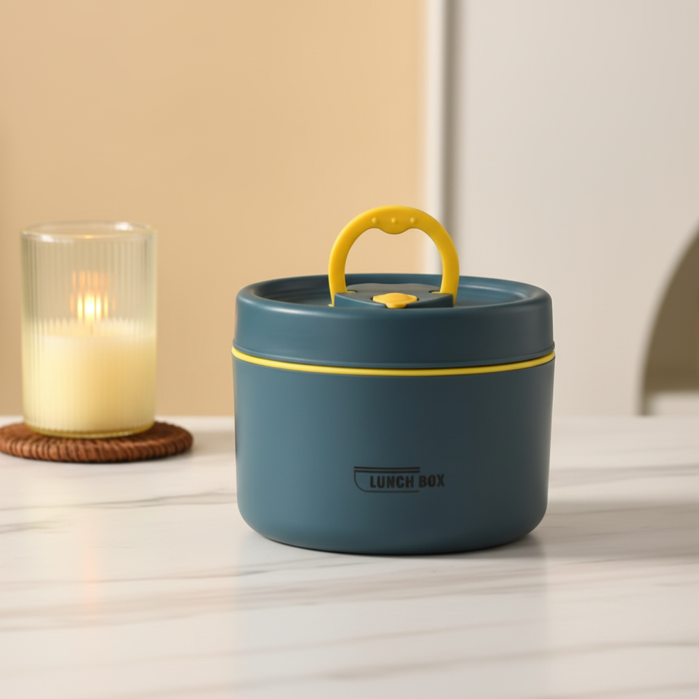 Eco-Friendly Insulated Food Carrier for Hot Meals On-the-Go