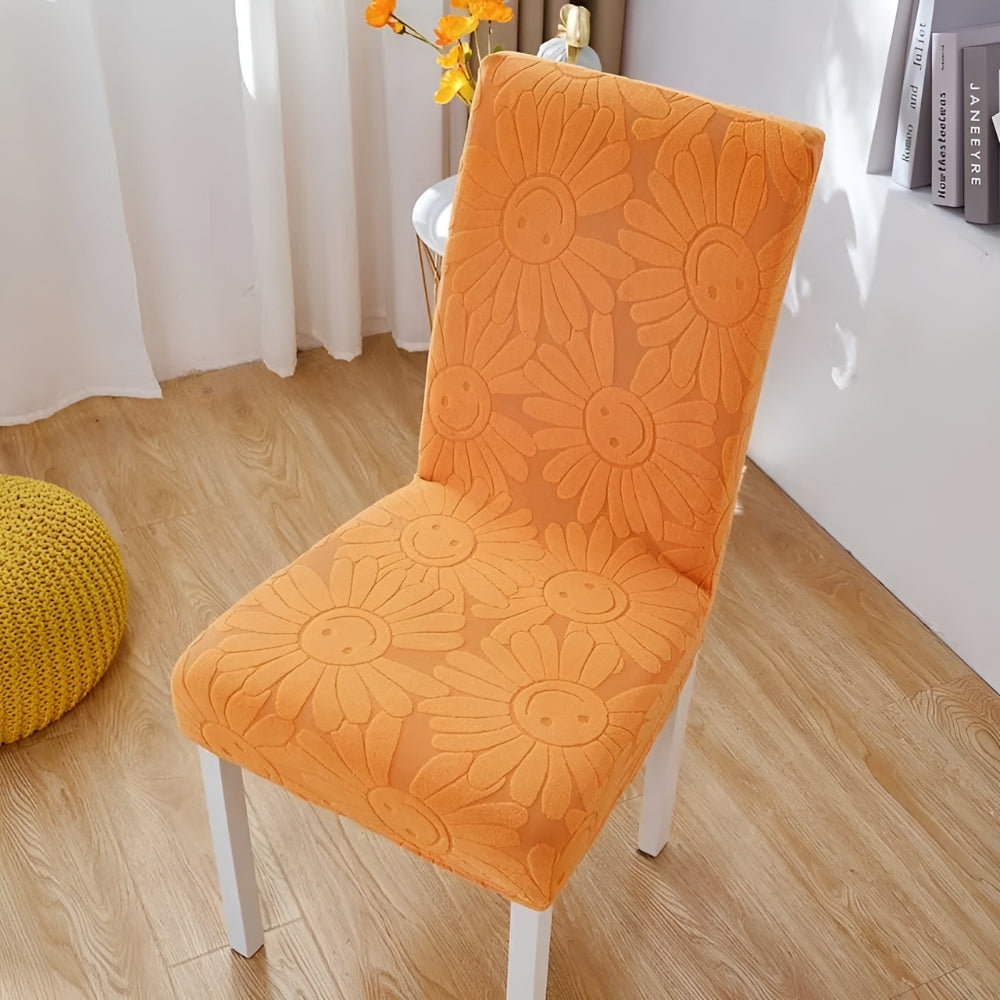 Cheerful Blossom Stretch Chair Protector