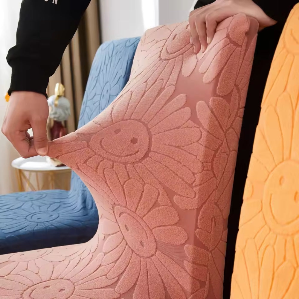 Cheerful Blossom Stretch Chair Protector