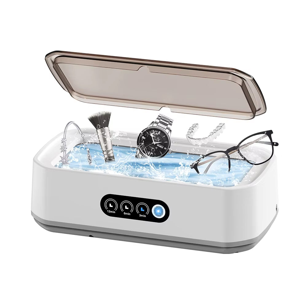 650ml Ultrasonic Cleaning Machine - 40W for Jewelry, Glasses, Watches, Dentures