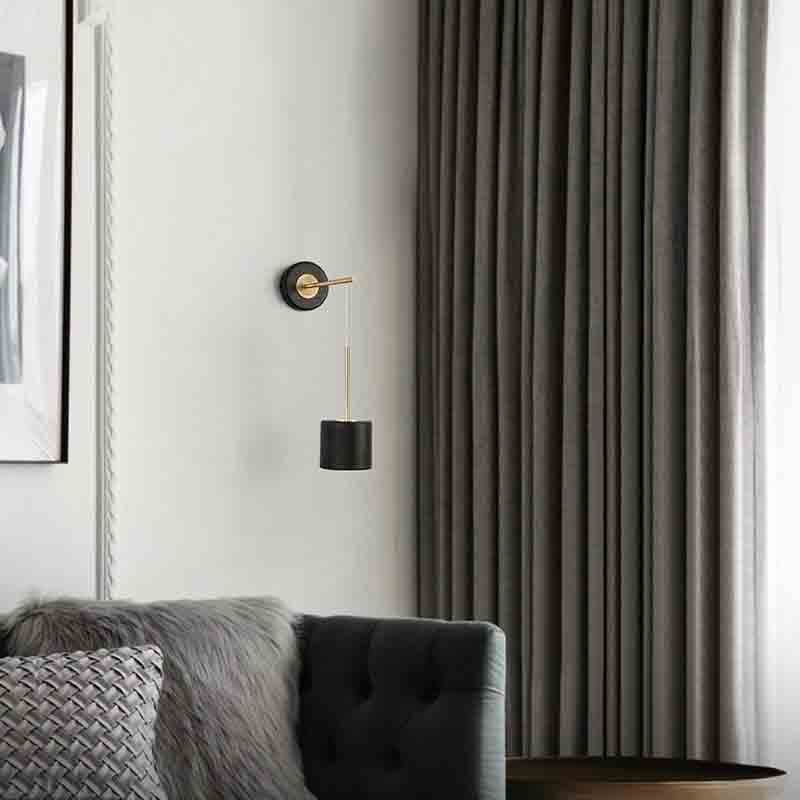 Taavita Calibre Suspended Wall Lamp: Modern Metal Lighting with Acrylic Shade