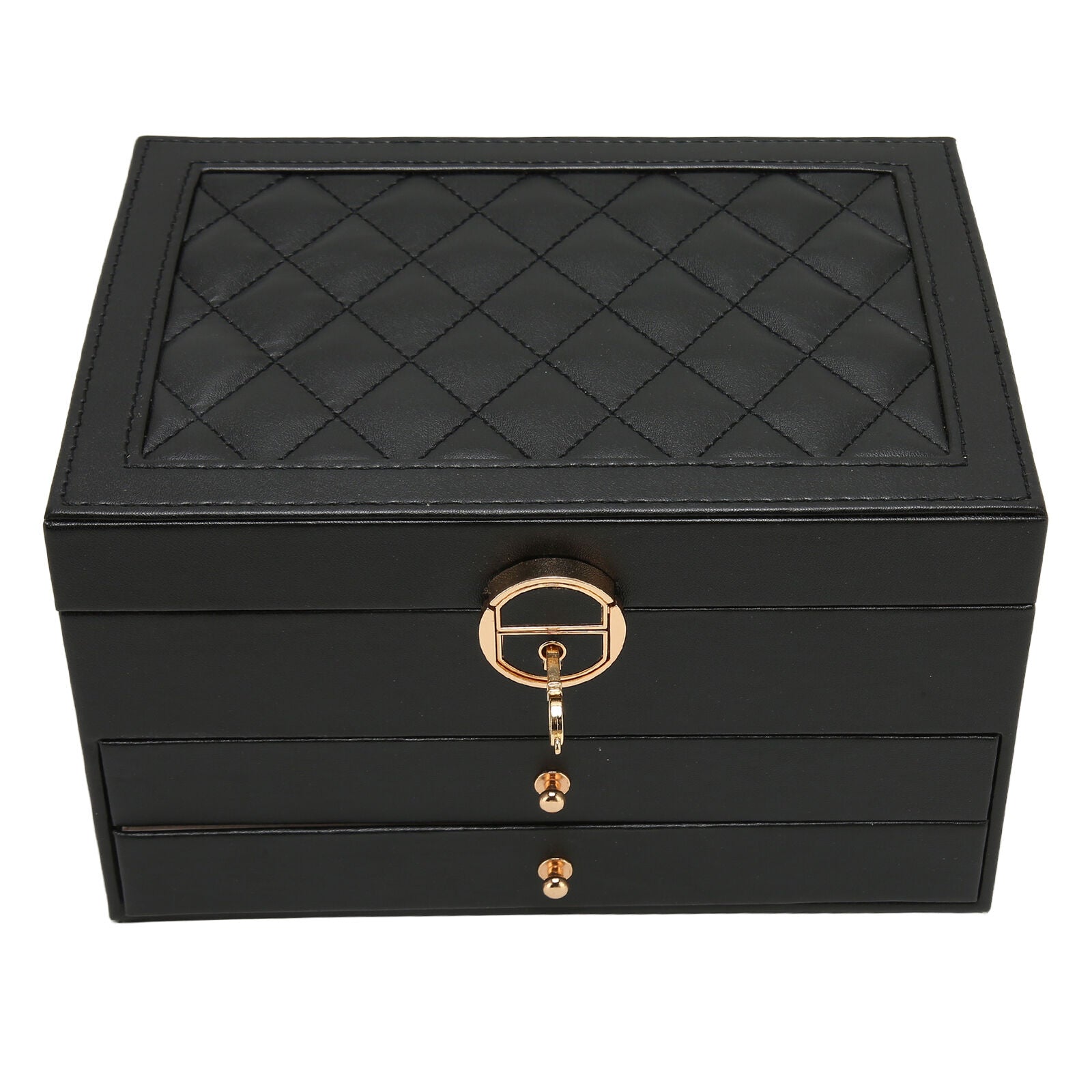 Jewelry Organizer Box with Multi-Layer Design for Rings, Necklaces & Bracelets