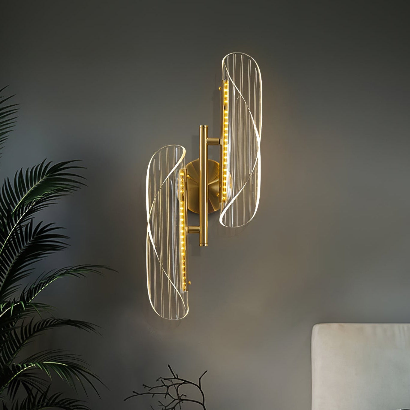 Adjustable Shades Wall Lamp with Warm LED Light – Luxe Design