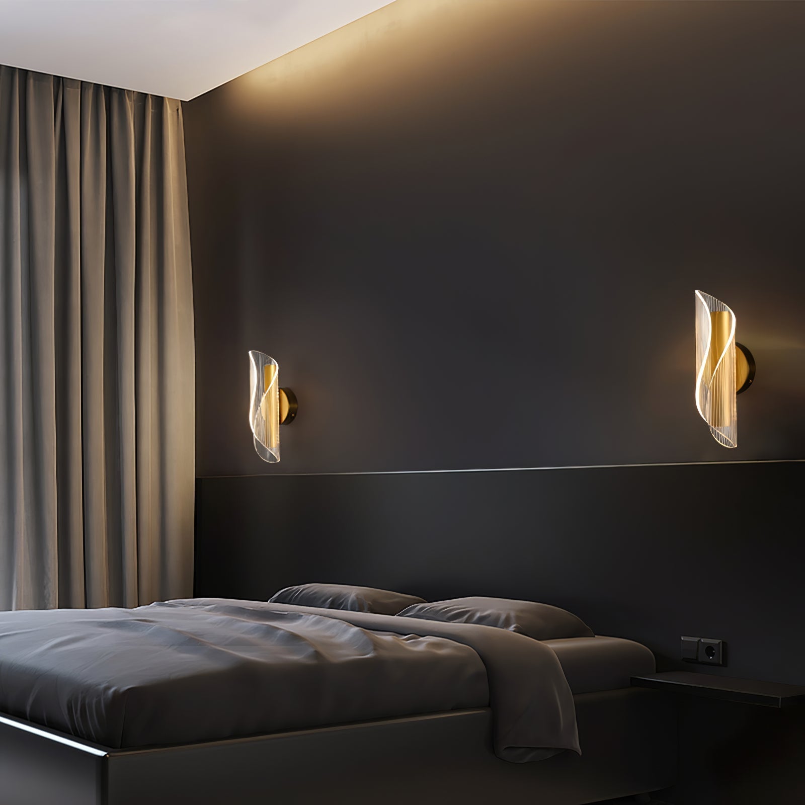 Adjustable Shades Wall Lamp with Warm LED Light – Luxe Design