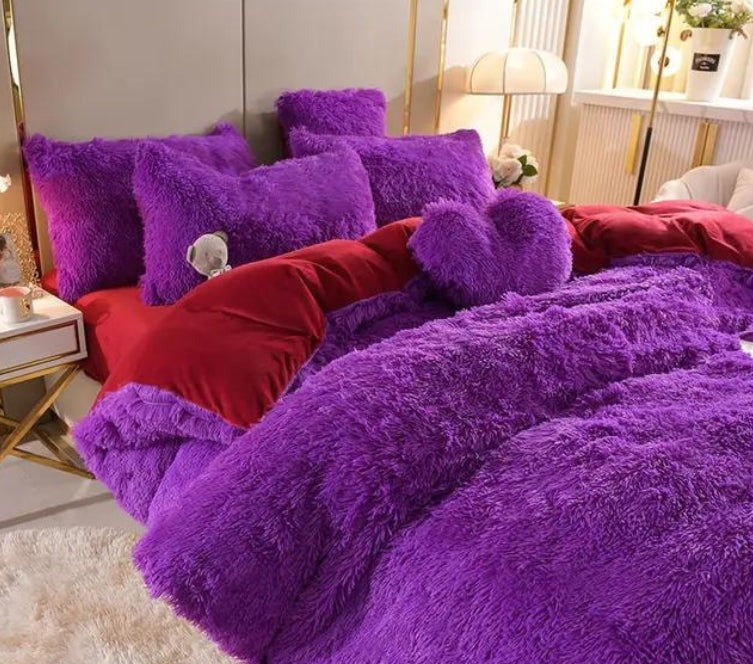 Plush Duvet Cover Set with Zipper and Corner Straps for Year-Round Comfort