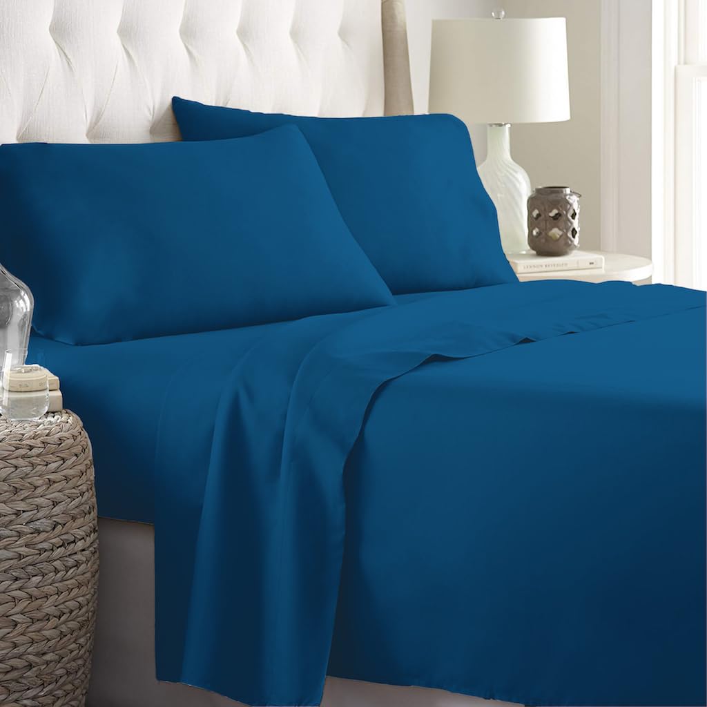 Cooling Polyester Queen Bed Set | 4-Piece Collection for Comfortable Sleep