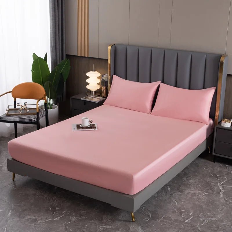 LuxeSilk Premium Mulberry Silk Deep Pocket Fitted Sheet