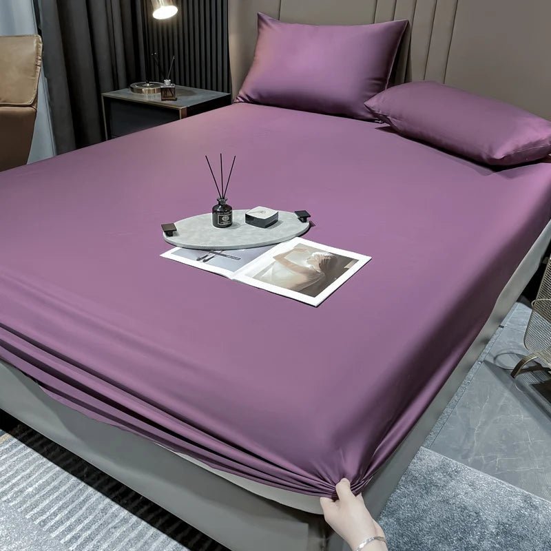 LuxeSilk Premium Mulberry Silk Deep Pocket Fitted Sheet
