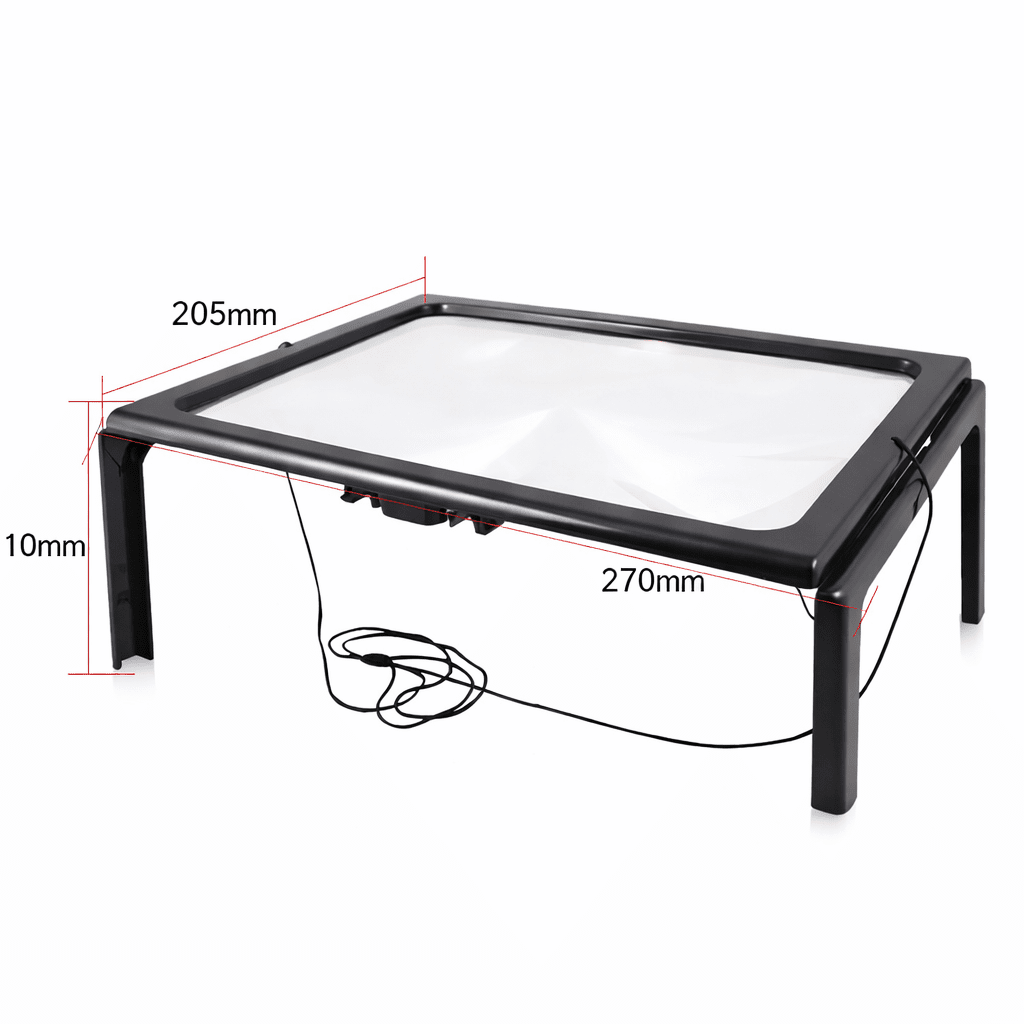 LED Lighted Folding Magnifier for Hands-Free Reading
