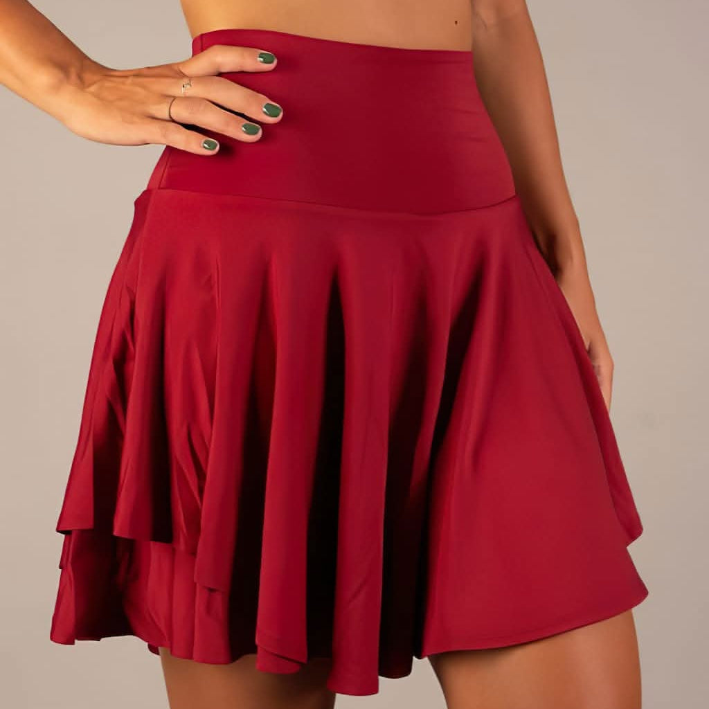 Athletic Chic Tennis Skirt for Women with Built-In Shorts