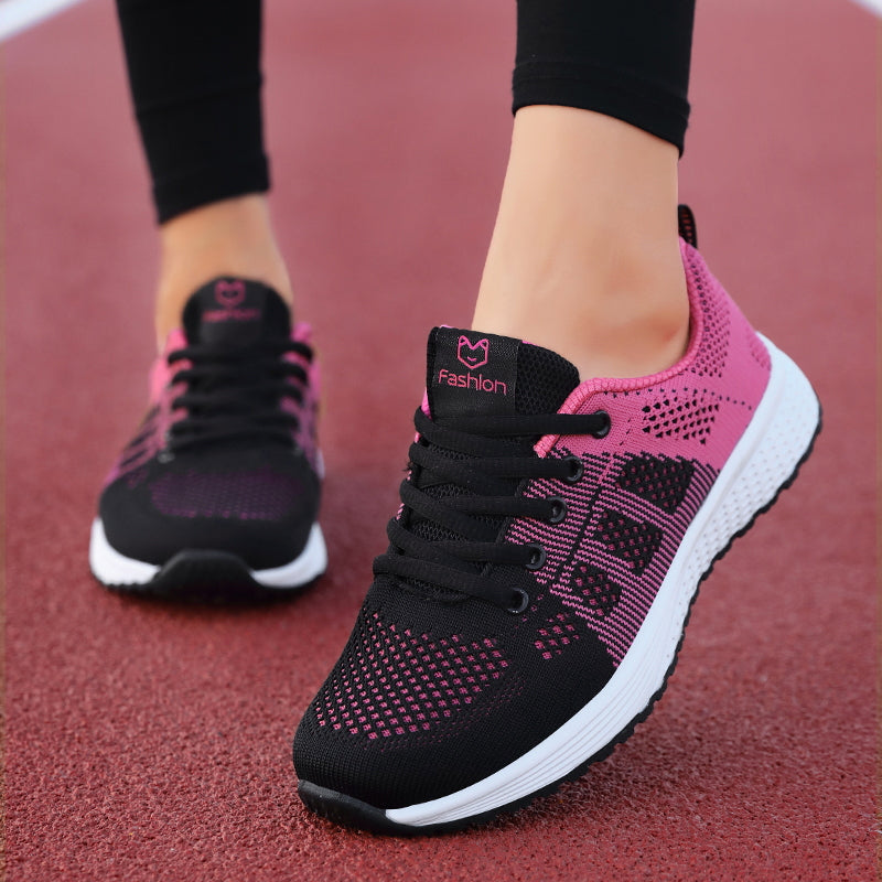 Women’s Orthopedic Sneakers | Breathable Knit Mesh with Visible Heel Air Cushion | Durable Flexible Outsole | Comfortable Fit for All-Day Wear