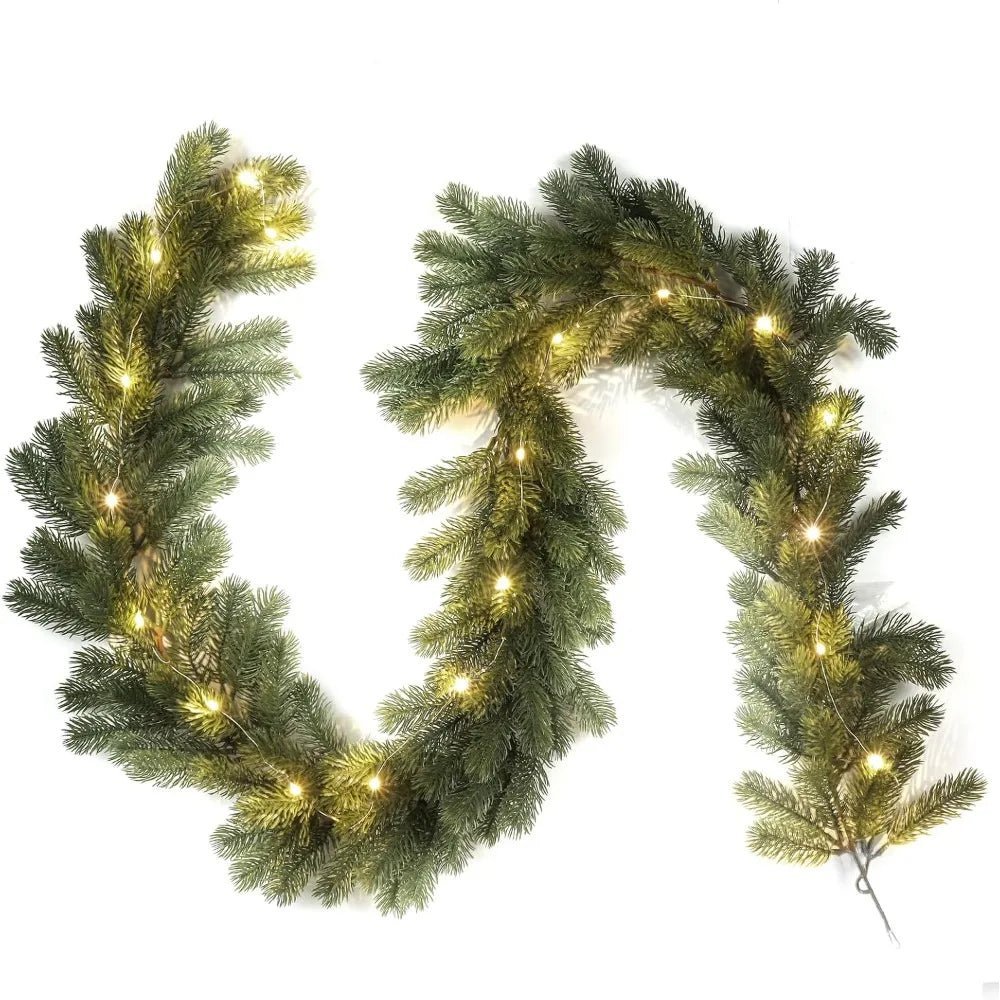 EverGlow LED Holiday Wreath for a Cozy Festive Atmosphere