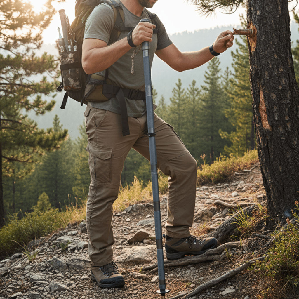 SturdyHike Stainless Steel Trekking Poles for Adventurers