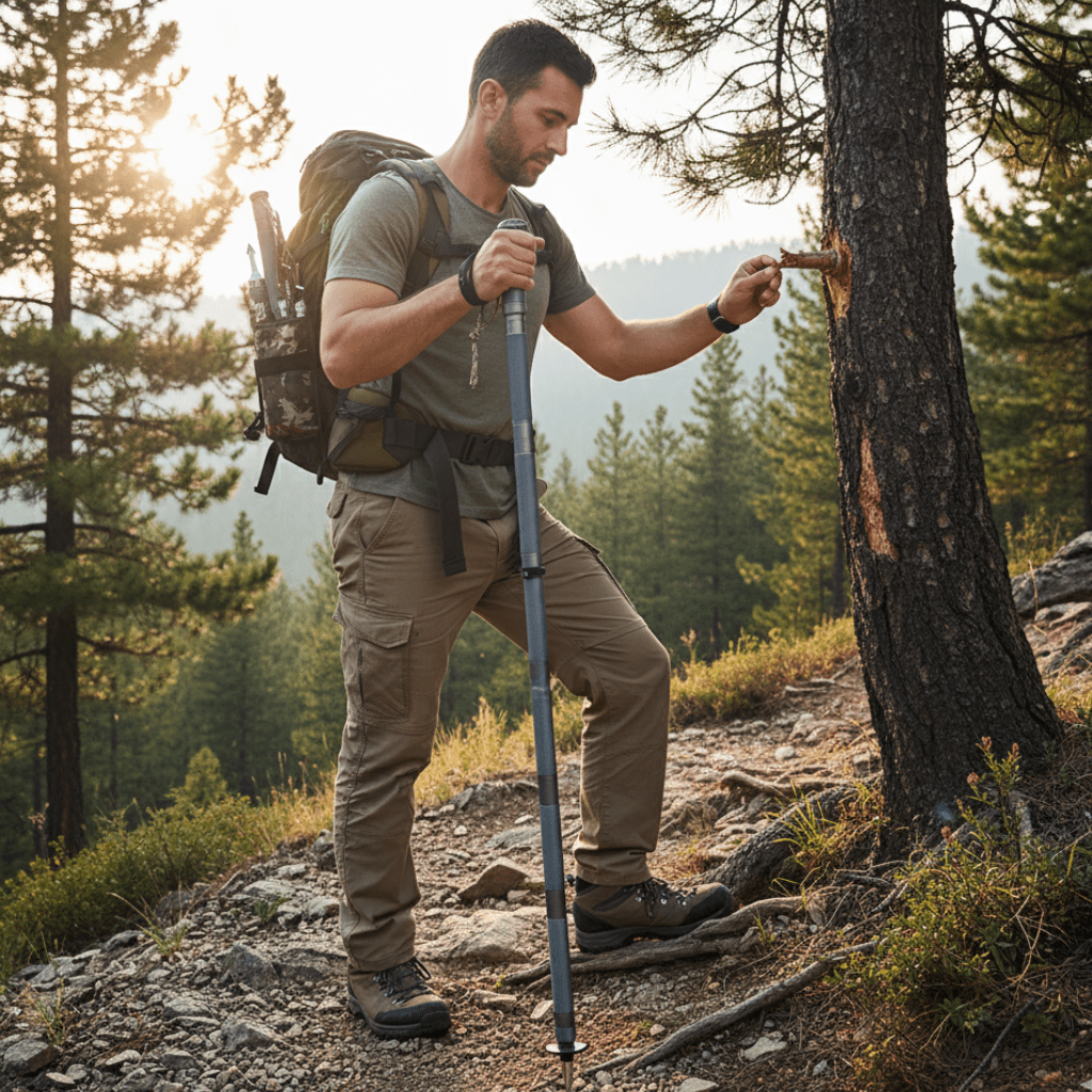 SturdyHike Stainless Steel Trekking Poles for Adventurers
