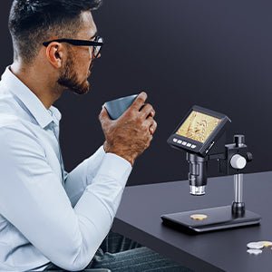 PrecisionView HD Digital Microscope with Built-In Display