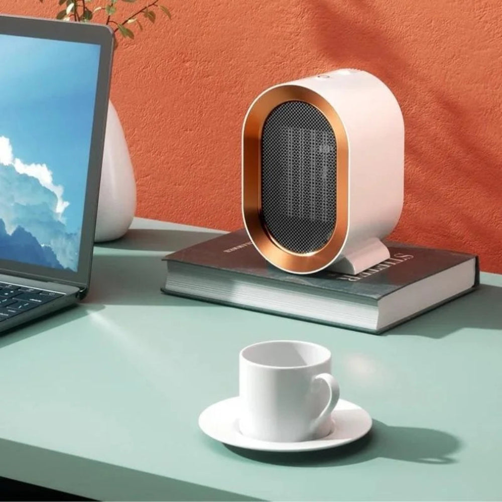 Compact Electric Heater with Customizable Heat Settings