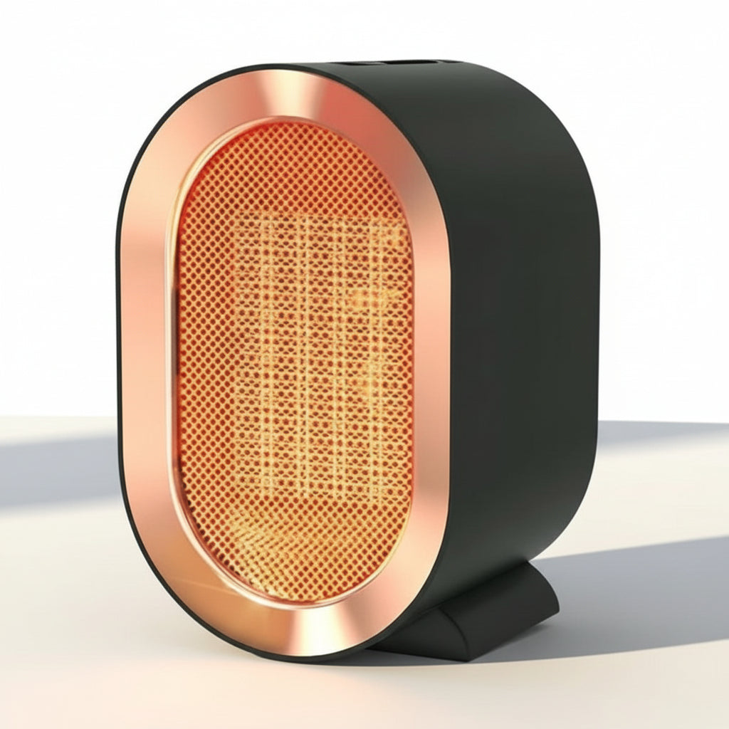 Compact Electric Heater with Customizable Heat Settings