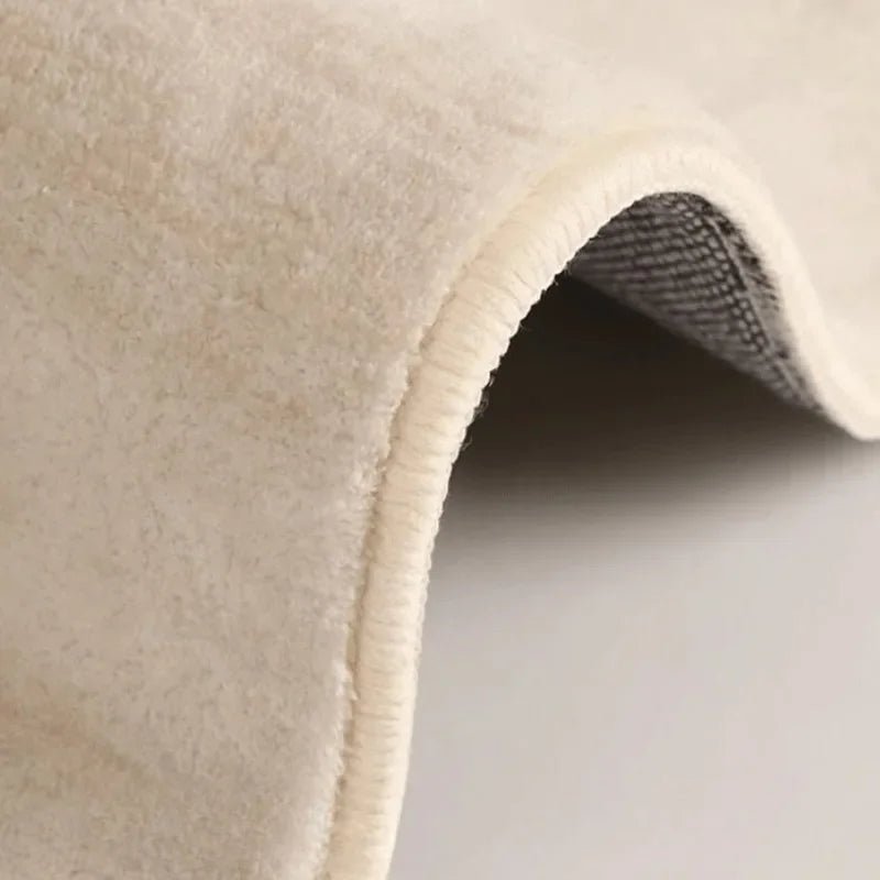 SerenityWave Contemporary Cream Area Rug with Unique Design