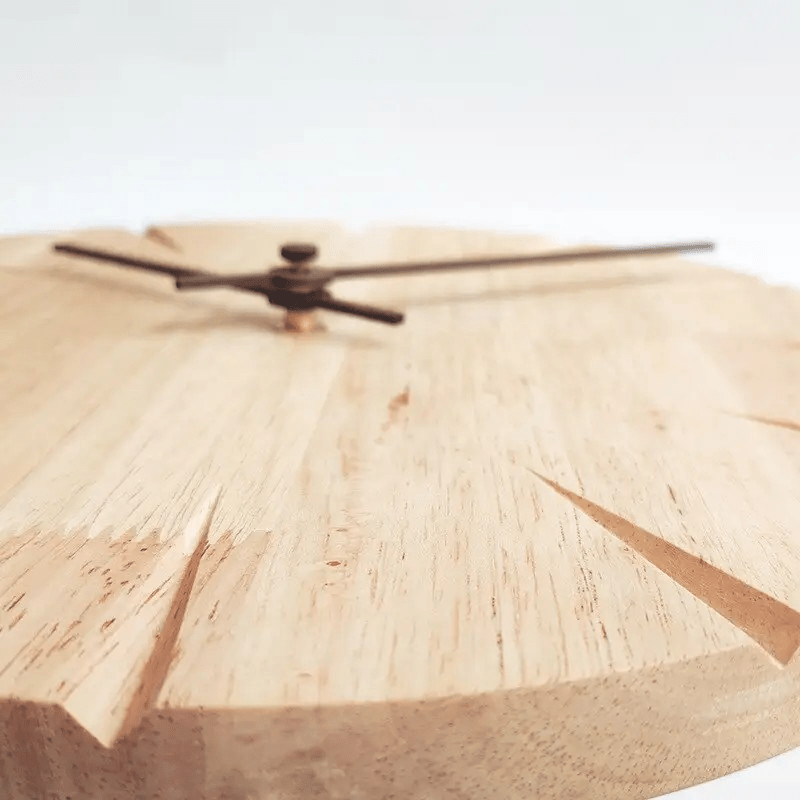 TranquilTimber Wall Clock with Pendulum – Solid Wood Design