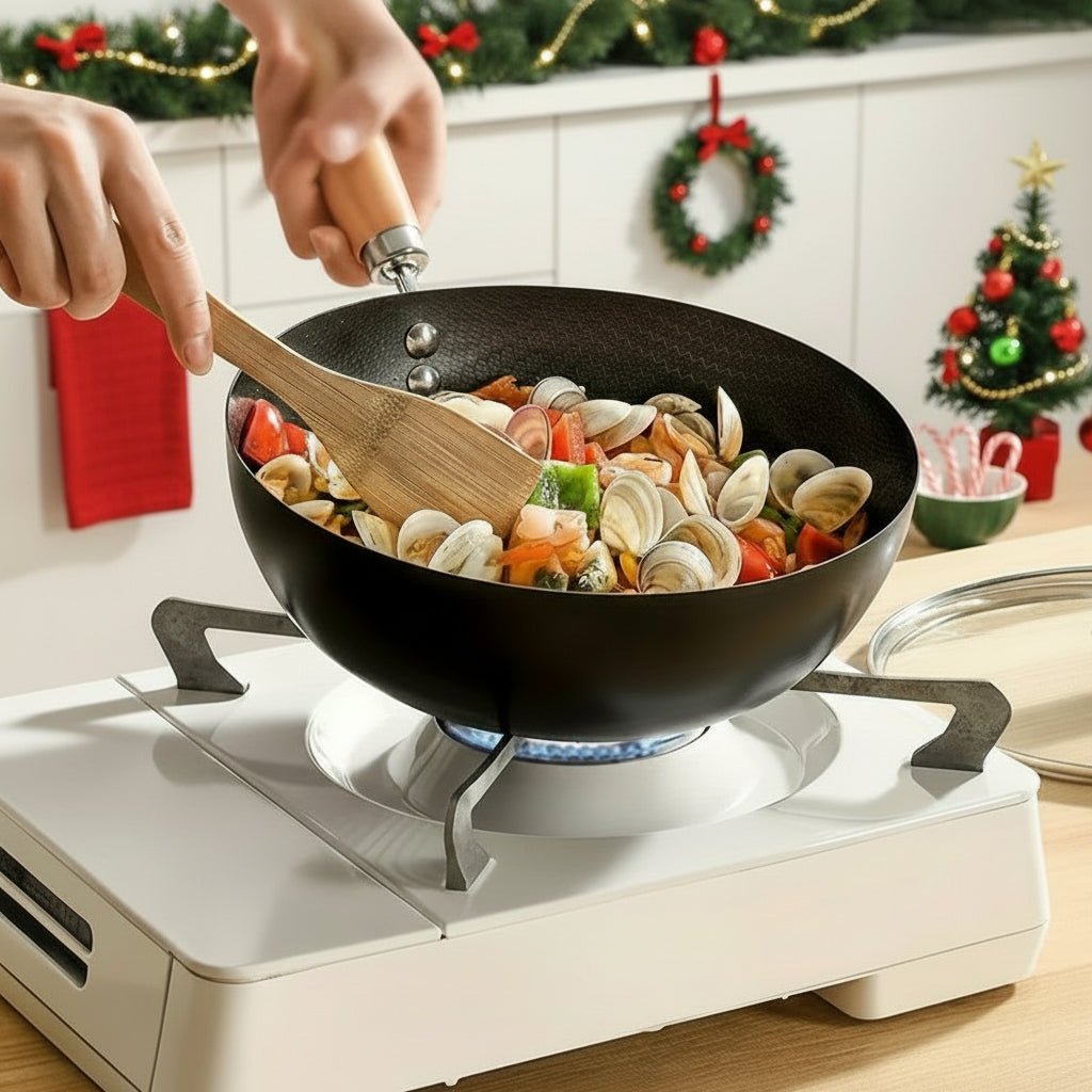 SizzlePro Compact Frying Pan with Nonstick Finish for Perfect Omelets